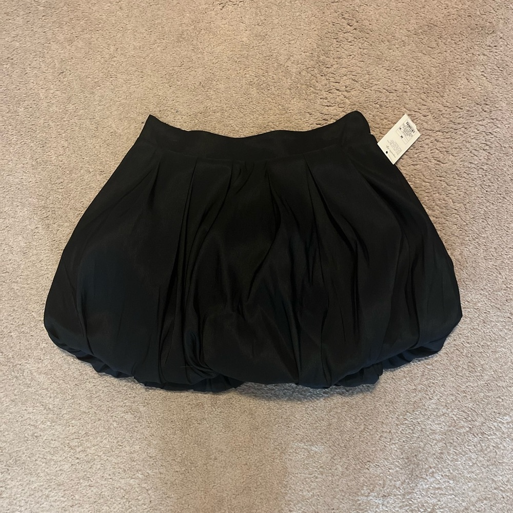 Chic Black Bubble Skirt